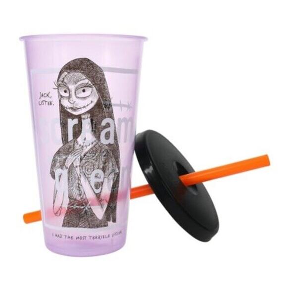🔥Zak! The Nightmare Before Christmas Tumbler With Lid & Straw 25oz BNWT🔥 - Picture 2 of 3